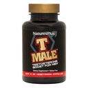 NaturesPlus T Hombre - 60 cápsulas vegetarianas - Promueve la ganancia muscular " Stamina, Mood Enhancer - Gluten Gratis - 30 servicios totales