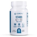 Efectos clínicos Vitamina K2 + D3 - K2 + D3 Suplemento de vitamina con extracto de cobre negro bioperino y calcio para bonificación y salud cardíaca - 60 cápsulas - Max Absorción - Hecho en los EE.UU.