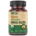 DEVA Vegan Ginkgo Biloba Suplemento dietético, USDA Organic, Vegan Society Certified, Easy-to-Swallow Tiny Tablets, 300 mg., 90-Count Bottle