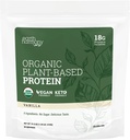 Vainilla de pólvora de proteína orgánica, pólvora de proteína orgánica para mujeres y hombres, Pumpkin " Pea Protein Powder Vegan, Gluten Free, Plant Based Protein Shakes, 18g - 21.5 Oz