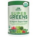 Agroturismo Super Greens Natural Flavor, 50 Ecológico Super Foods, Empaquetado con fibra, USDA Organic Drink Mix, Fruits, Vegetables, Mushrooms & Probiotics, Supports Energy, 6g Fiber