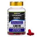 Nikoni Liposomal NAD+ 2000 mg con TMG y Pterostilbeno, soporta el envejecimiento saludable-60 Softgels