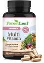 ForestLeaf Daily Vitamin Multivitamin for Women, Multi-Vitamin for Women - Womens Multivitamins & Multiminerals Suplemento ← Todas las vitaminas esenciales necesarias para la salud y la energía 60 Veg Caps