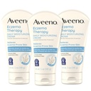 Terapia Aveeno Eczema Crema corporal hidratante diaria para la piel sensible, calmante crema de alivio eczema, avena fría " Ceramida para la piel seca " , sin esteroides " sin fragancia, 5 oz, paquete de 3