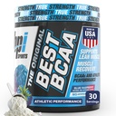 BPI Sports Best BCAA Powder - Muscle Recovery Support - Branched Chain Amino Acids ¦ Building Blocks of Protein and Muscle - Post Workout Recovery – Hydration - Blue Raspberry, 30 Servings