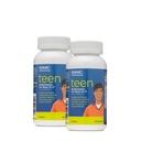 Millas GNC Adolescentes Multivitamina para niños 12-17, Twin Pack, 120 Caplets por botella, soporta producción de energía y función muscular