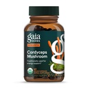 Gaia Herbs Cordyceps Mushroom - Suplemento de apoyo energético para mantener la energía, la resistencia y la resistencia - con Cordyceps orgánicos Mushroom - 40 Vegan Liquid Phyto-Capsules (40-Day Supply)