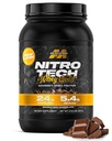 Muscletech Whey Protein Powder (Doble Rich Chocolate, 2LB) - Nitro-Tech Whey Protein Isolate Smoothie Mix para Lean Muscle & Recuperación - 24g de Whey Gold for Women &amp; Hombre - Embalaje mayo Vary