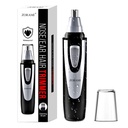 Clipper de Trimmer de Pelo de Osa y Nosa - 2025 Profesional de cejas sin dolor " Facial Hair Trimmer for Hombre Mujeres, batería-Operated Trimmer con IPX7 impermeable, doble bordes para la limpieza fácil Negro