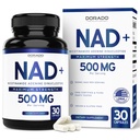 Suplemento NAD (500 mg de 95% Puro NAD+ Por Servir) Suplemento NMN, NAD Nicotinamide Riboside Support (Tercera Parte Tested, Vegan Safe, Non-GMO, No Fillers, " Made in the USA - 30 Vegan Capsules)