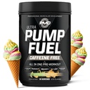PMD Sports Pump Fuel Ultra Caffeine Gratis - Premium Pre Workout Powder &amp; Muscle Pump, Greater Focus, Endurance & Recovery, Premium Creatine, Arginine & Beta Alanine - Rainbow Sherbet (30 Servings)