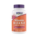 Suplementos Vitamina D3 K2, 1.000 UI/45 mcg, soporte cardiovascular, ayuda a la salud ósea, 180 cápsulas vegetarianas - Vegan, Gluten Free, Kosher