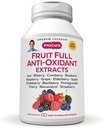 ANDREW LESSMAN Fruit Full Anti-Oxidant Extracts 30 Capsules - 14 Natural Fruit and Berry Extracts. Arándano, arándano, semillas de uva, granada, resveratrol y más. Fácil de intercambiar cápsulas
