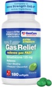 GenCare -Extra Strength Gas Relief Simethicone 125mg (180 Softgels) Maximum Strength Anti Gas Pills for Bloating Relief, Pressure & Discomfort - Comparación con Genérico Extra Strength Gas X