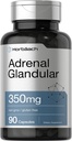 Horbäach Raw Adrenal Glandular TEN 350 mg TENIDO 90 cápsulas TENIDO NO GMO, Gluten Suplemento Libre