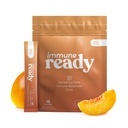 Immune ReadyTM Electrolytes Powder Packets – Immunity Boost Drink Mix with Vitamin C, Zinc Picolinate, Inulin Powder " Beta Glucan – Sugar-Free Peach-Mango, 15 Servings