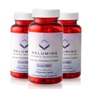 Reluminas Advance Nutrition Gluta 1000 - Reducido L-Glutathione, Alfa Lipoic Acid &amp; Rose HIPS - Antioxidant Support for Skin &amp; General Wellness - 60 Veg Capsules x 3 Botellas (90-Day Supply)