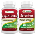 Mejores Naturales Apple Pectin 700 mg &amp; Selenium 200 mcg
