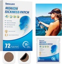 Motion Patches, Sea Sickness Patch for Cruise, Non-Drowsy, Car/Ships/Airplane/Amusement Park Trip Sick Relief, Travel Essentials for Kids and Adults (72 Conde)