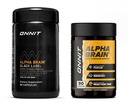 ONNIT Premium Alpha Brain Bundle - Suplemento Nootropic Brain (90 Ct) + Black Label Citicoline Mental Speed, Atención &amp; Cognitive Support Supplement (80 Ct)- Promueve Focus, Concentration & Memory