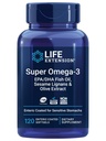 Extensión de vida Super Omega-3 EPA/DHA Fish Oil, Sesame Lignans & Olive Extract – Heart Health, Brain Health, Inflammation Health Support, Gluten-Free, Enteric-Coated, Non-GMO, 120 Softgels