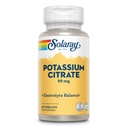 Citrato de Potasio Solaray, Equilibrio Electrolípido Saludable, Soporte de función del musculo Nerve, Vegan, 60 VegCaps