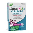 Manera de la Naturaleza Niños Cold Relief Chewables, Umcka, Ages 6+, Shortens Duración y Reduce la Severidad, Multi-Symptom Cold Remedy, Non-Drowsy, Cherry Flavored, 10 Tablets