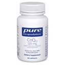 Encapsulaciones puras CoQ10 120 mg - Coenzima Q10 Suplemento para la salud cardíaca, energía, antioxidantes, salud cerebral y memoria - salud celular, cognición " soporte cardiovascular* - 60 cápsulas