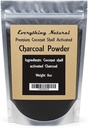 Powder de carbón activado extra grande. Grado de alimentos, alivia el gas " Bloating, blanqueador de dientes naturales, rejuvenece la piel, promueve la desintoxicación natural derivada de las cáscaras de coco