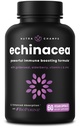 NutraChamps Echinacea Capsules 1000mg - 8-in-1 Immune Support Supplement - Echinacea Goldenseal, Vitamina C, Zinc, Ginger, Elderberry - 60 cápsulas