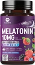 Melatonin Sleep Support Supplements - Fast Dissolve Melatonin 10mg Por Serving for Adults - Maximum Strength Melatonin Tablets for Restful Sleep Support, Strawberry Flavor, Bottled USA - 60 Day Supply