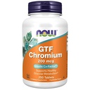 AHORA Suplementos de alimentos, GTF (factor de tolerancia de color azul) Cromo 200 mcg, Cofactor de Insulina*, 250 Tabletas