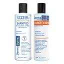 Eczema Shampoo & Conditioner (Combo Pack) - Flare Control Scalp &amp; flake Relief Therapy that Protects, Moisturizes, and Repairs Skin by DermaSolve - Kids &amp; Adults - Steroid Free