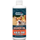 Alaska Naturals Wild Alaskan Salmon Fish Oil Suplemento para perros Skin and Coat with EPA DHA Omega 3 Fatty Acids Liquid Food Topper 15.5 oz. Bomba