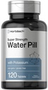 Horbäach Water Pills ← Super Strength with Potassium TEN 120 Tablets ANTE Vegetarian, Non-GMO & Gluten Free Supplement