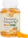 Curcumin Turmeric Suplemento Gummies - 95% Curcuminoides con Turmeric " Ginger, Pepper Negro para la mejor absorción, Apoyo Conjunto Vegano de la Naturaleza, No GMO, Gluten Free, Tasty Peach Flavor - 60 Gummies