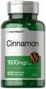 Horbäach Cinnamon Capsules 1800mg  150 Cuenta ← Ceylon Cinnamon Suplemento Silencio Vegetarian, Non-GMO, Gluten Free