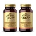 Complejo de calcio avanzado de Solgar - 120 Tabletas, Pack de 2 - con zinc, hierro, vitaminas D3 &amp; K2 - No GMO, sin gluten, sin lácteos - 60 Total Servings