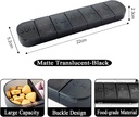 Organizador de píldoras Dispensador de caso de vitaminas de 7 días, mate negro, caja de píldoras de viaje Contenedor para medicamentos, medicamentos y minerales, suplementos, aceite de pescado, cápsulas, tabletas