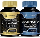 WELLNESS LABSRX Resveratrol Capsules con Shilajit Pure Himalayan Capsules