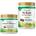 NaturVet Probióticos avanzados, Enzimas saludables y PB6 Suplemento probiótico para sus perros Stomach, 120 Mandíbulas suaves " Sin escocés para perros - 120 Mandíbulas suaves - Soportes Función anal saludable " Bowel