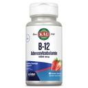 KAL Vitamina B12 Adenosylcobalamin 1000 mcg - B 12 Vitamina, Active B-12 1000mcg para Hombres Mujer, Apoyo Energético - Sabor de Fresa - 90 ActiveMelt Micro Tablets