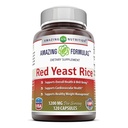 Impresionantes Fórmulas Red Yeast Rice 1200mg Por Serving Capsules Suplemento ← Non-GMO Silencio Gluten Free ← Made in USA (1 Pack, 120 Count)