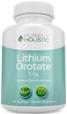 Litio Orotate 5mg, 180 cápsulas de litio vegetarianos, suplemento Litio Orotate 5mg, 180 cápsulas de litio vegetarianos, ayuda a mantener el Modo saludable, memoria de comportamiento y bienestar