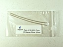 Wires de generador de plata puro – 9999 electrodos de plata – pre-cut de 6 pulgadas 10 alambres de medida –