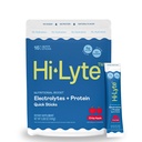 Hi-Lyte Electrolytes + Protein Quick Sticks Crisp Apple, 16 Servings - Sodium, Potasio, Whey Protein - Keto Friendly - 5g Protein, No Sugar