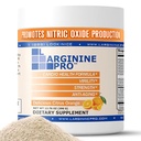 L-Arginine PRO ← 5,500mg L-Arginine Plus L-Citrulline 1,100mg Orange Powder Drink Mix Suplemento para aumentar la producción de óxido nítrico