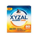 Medicamento de Alivio de la Alergia Xyzal 24 horas, Antihistamínico de Prescripción Original, Tablas de Dihidrocloruro de Levocetirizina, 5 mg, 80 conteo