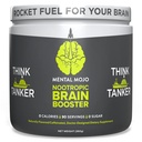 Nootropic Brain Booster (90 Servings) Nootropic Drink Mix &amp; Brain Supplement - Brain Fuel Boosts Energy, Focus &amp; Memory - Zero Calories, Sugar Free - Kiwi Strawberry