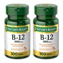 Vitamina Natural Bounty B12, 1000mcg, 100 Tablets (Pack of 2)